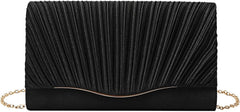 Pleated Clutch Crossbody Chain Bag Banquet Bag