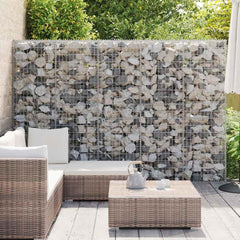vidaXL Gabion Basket, Galvanized Steel