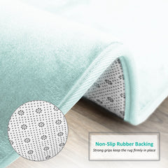 Empyrean Ultra Soft Plush Bathroom Rug - Non-Slip, Velvet, Memory Foam Bath Mat - Set of 2
