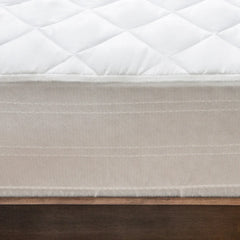 Back to Campus Twin XL Dorm Microfiber Waterproof Mattress Pad Protector - White