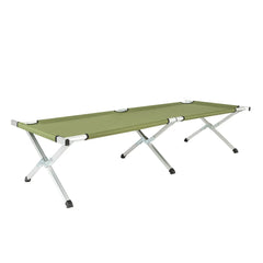Outdoor Portable Folding Camping Cot with Carrying Bag - Army Green