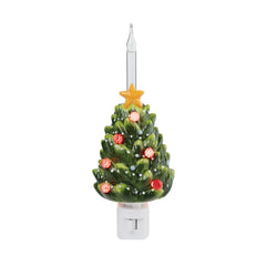 Christmas Tree Bubble Night Light - Green