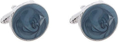 Retro French Quicksand Shirt Cufflinks Round Alloy Cufflinks for for Wedding Party Anniversary