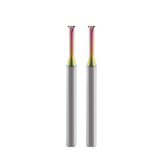 2pcs Metric Carbide Thread Milling Cutter Thread End Mill for Aluminum Thread Angle 60 Degree CNC Metal Processing Replacement Taps - D4.8,pitch0.5~1.5