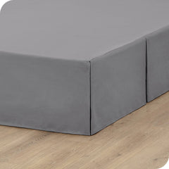 Bare Home Pleated Bed Skirt - 15-Inch Tailored Drop Easy Fit
