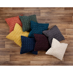 Rizzy Home Woven Textured Solid Throw Pillow, 20x20