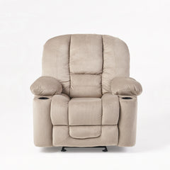 Gannon Fabric Glider Recliner Club Chair by Christopher Knight Home