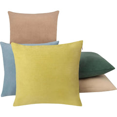 Delara Pack of 1 Velvet Decorative Throw Pillow Cover 20x20 Inches, Cushion Cover, Soft and Breathable Fabric, Hidden Zipper