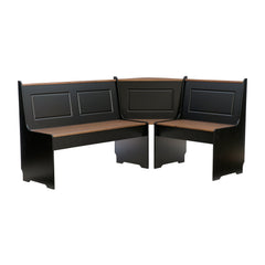 Linon Middlecreek Wood Farmhouse Breakfast Nook Dining Set