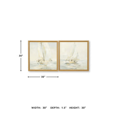 Signature Design by Ashley Winbrook Beige/Gold Wall Art Set (Set of 2)