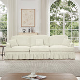 GDFStudio - Elegant Mid Century 3-Seater 107" Chenille Sofa with Flared Arms