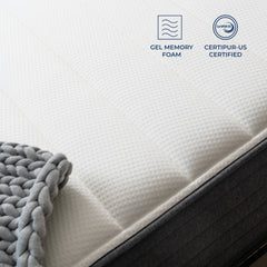 Brooklyn Bedding 12" Gel Memory Foam Hybrid Mattress