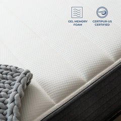 Brooklyn Bedding 12" Gel Memory Foam Hybrid Mattress