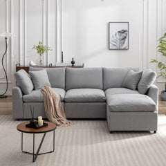 Harper&Bright Designs L Shaped Sofa with Reversible Chaise