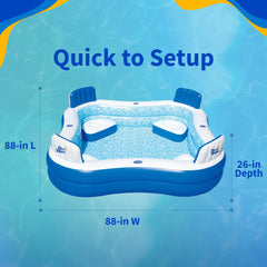 Blue Wave Premier Inflatable Pool with Cover - One-size