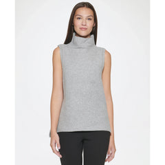 DKNY Sleeveless Turtleneck Sweater