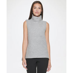DKNY Sleeveless Turtleneck Sweater