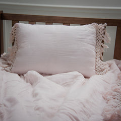 Rizzy Home Tatum Fringe Decorative Sham - 12" X 18"