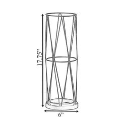 Gold Round Vertical Design Umbrella Holder Stand for Indoor and Outdoor with Drip Water Tray