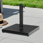 VredHom 43lbs Outdoor Patio Market Umbrella Square Concrete Base Stand