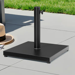 VredHom 43lbs Outdoor Patio Market Umbrella Square Concrete Base Stand