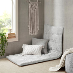 Intelligent Designs Edelia Poly Chenille Lounge Floor Pillow
