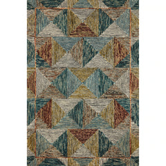 Alexander Home Kaleidoscope Geometric Hand-Hooked Wool Rug