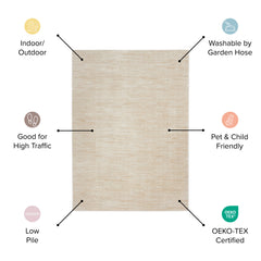 Nourison Sandy Indoor/Outdoor Abstract Area Rug