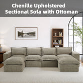 Comfy Cloud Couch Plush Modular Sectional Sofa For Living Room