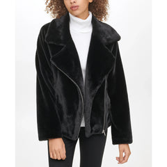 DKNY Textured Moto Jacket