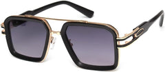 Sunglasses Retro Square Men Women Fashion Double Beam Glasses Unisex Metal Frame Trendy UV400 Shades Eyewear