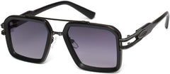 Sunglasses Retro Square Men Women Fashion Double Beam Glasses Unisex Metal Frame Trendy UV400 Shades Eyewear
