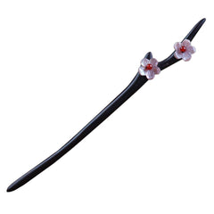 Women Girl's Hair Stick Wooden Handmade Hair Accessories,Chinese Retro Hairpins Flower Decor Model B