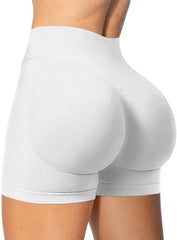 Workout Impact Shorts Hidden Scrunch Butt Lifting Gym Booty Biker Shorts for Women Tummy Control
