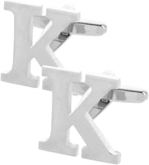 Plain Initial Cuff Links: A to Z