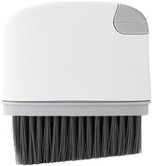 4 in 1 Groove Cleaning Brush, Window Track Cleaning Tools, with Hard Bristle Brushes and Sponge Brushes,Hidden Small Shovel and Small Tongs (B)