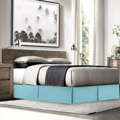 Nestl Luxury Pleated Queen Size Bed Skirt - 14" Drop
