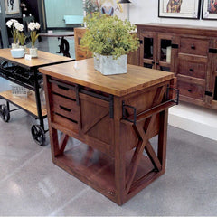 Dempsey Kitchen Island - 43.5W x 26.5D x 42H