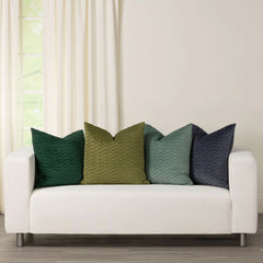 Siscovers Fluctuate Pleated Velvet Throw Pillow
