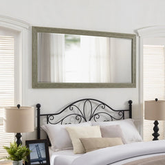 Tall Mirror Wooden Frame Full Body Oversized Rustic Free Standing Vertical, Rectangular Mirror Full Length Hanging Floor Mirror
