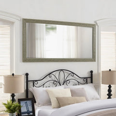 Tall Mirror Wooden Frame Full Body Oversized Rustic Free Standing Vertical, Rectangular Mirror Full Length Hanging Floor Mirror