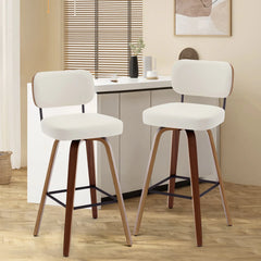 26"/29" Swivel Bar Stools/ Counter Stools with Bentwood Legs