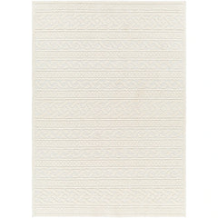 Livabliss Melitta Global Stripe Machine Washable Area Rug