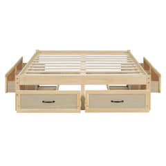 Merax Platform Bed with 6 Storage Drawers