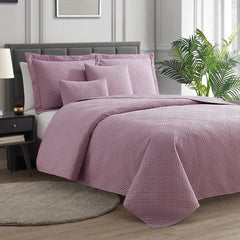Empyrean Bedspread Quilt Set - Embossed Pinsonic Lightweight Coverlet Set
