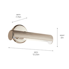 Midi 12.25 in. 1-Light LED Picture Light with Adjustable Arm