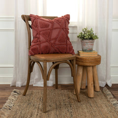 Rizzy Home Tufted Geometric Throw Pillow Cover