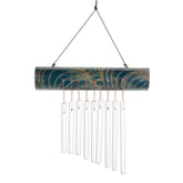 Novica Handmade Early Morning Song In Blue Bamboo Wind Chime