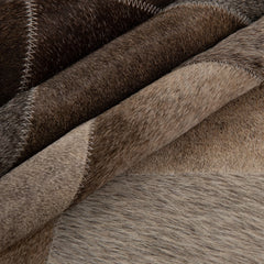 Ben Soleimani South American Cowhide Tile Hand Woven Rug