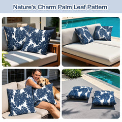 Outdoor Patio Water-Resistant Throw Pillows Set of 2